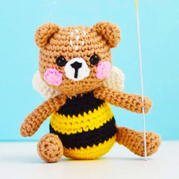 Abeille Ours PDF Amigurumi Patron Gratuit au Crochet (3)