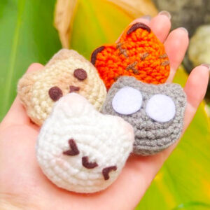 Amigurumi Chat Porte-clés Patron Gratuit au Crochet (1)