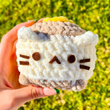 Chat Pancake Amigurumi Patron Gratuit en Français (1)