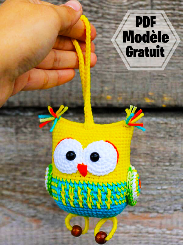 Hochet Hibou PDF Amigurumi Patron Gratuit au Crochet (2)
