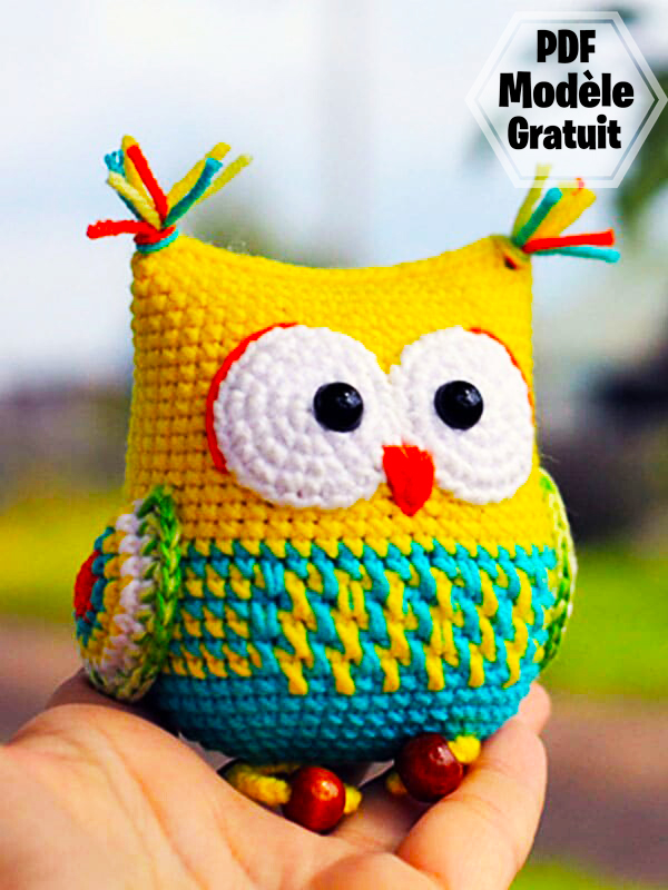 Hochet Hibou PDF Amigurumi Patron Gratuit au Crochet (3)