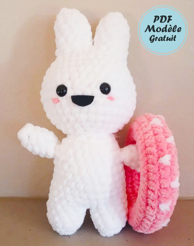 Lapin Nageur au Crochet PDF Patron Étape par Étape (3)