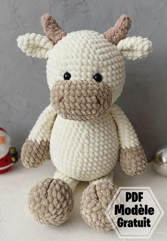 Taureau mignon PDF Amigurumi Modèle Gratuit au Crochet (5)