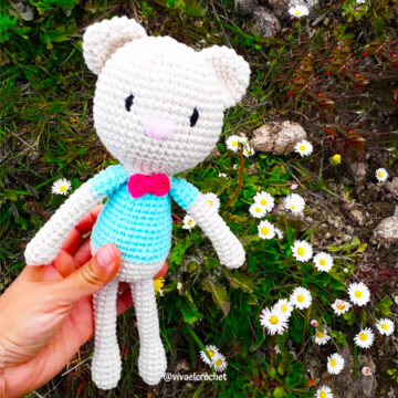 Chat mignon facile Amigurumi PDF Patron Gratuit (2)