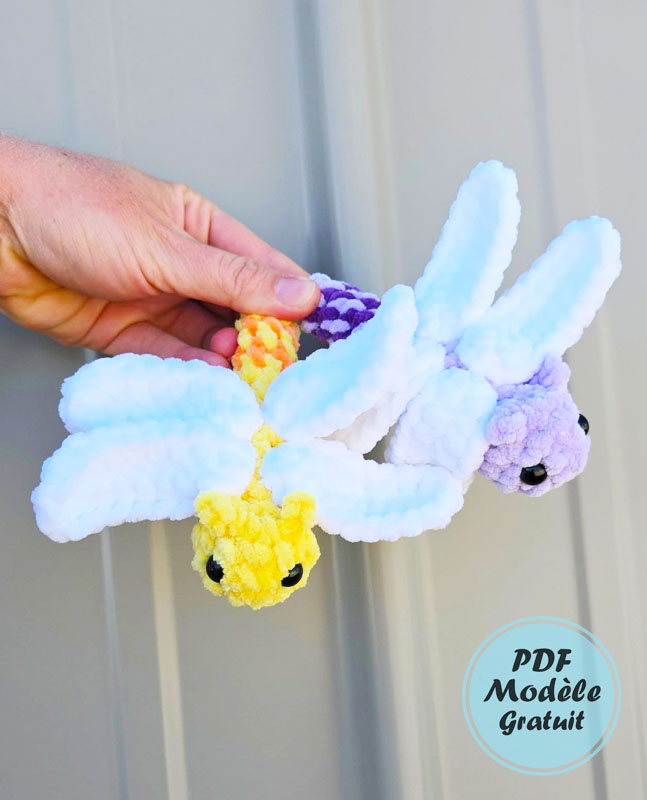 Libellule Amigurumi Patron Gratuit pour Débutants (3)