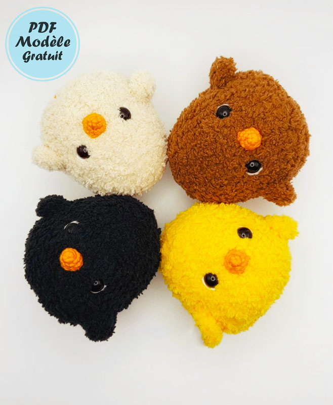 Mini Oiseau en peluche Amigurumi Modèle Gratuit (2)