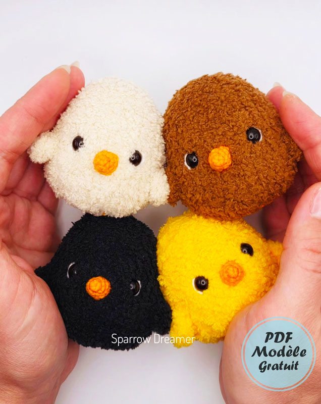 Mini Oiseau en peluche Amigurumi Modèle Gratuit (3)