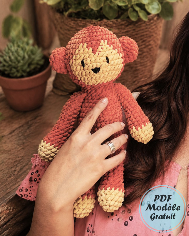 Modèle d’amigurumi Singe étape par étape (2)
