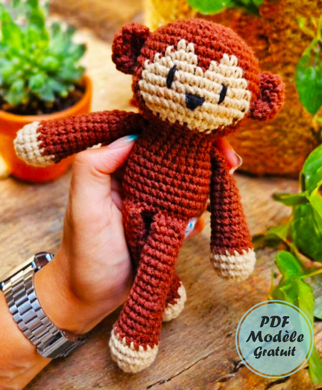 Modèle d’amigurumi Singe étape par étape (3)