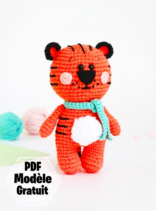 Petit tigre PDF Amigurumi Patron Gratuit (3)