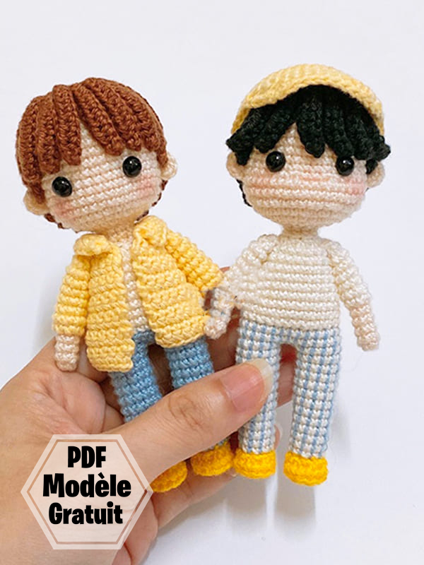 Poupée Jin Amigurumi PDF Patron Gratuit au Crochet (1)
