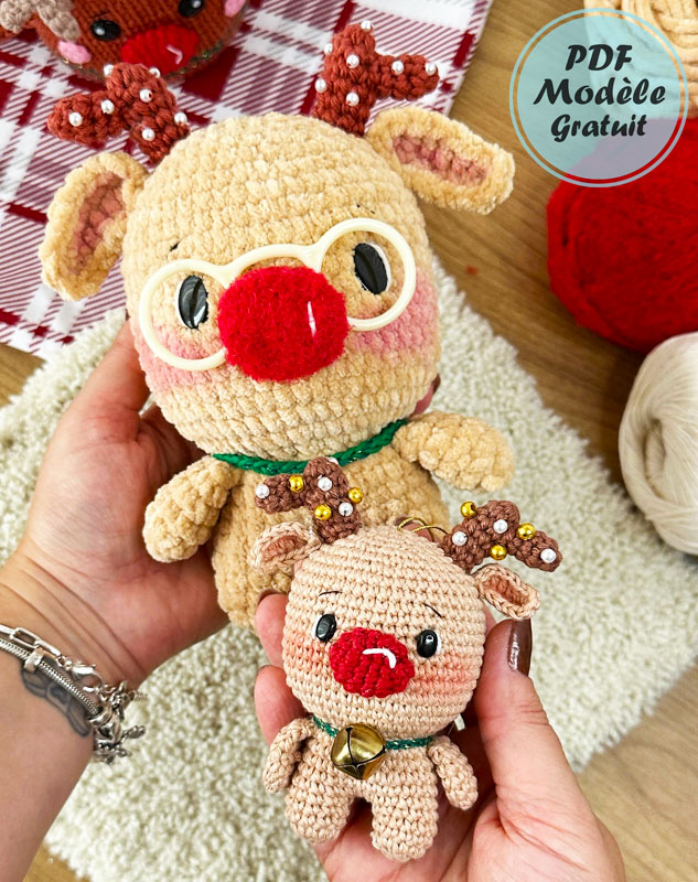 Rudolph Cerf de Noël PDF Amigurumi Patron Gratuit (3)