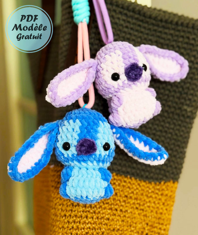 Stitch Bijou de sac au Crochet Tuto Français Patron Gratuit (3)