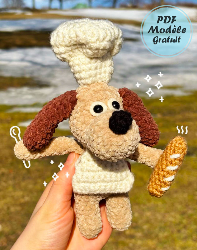 Gromit le Chien Modèle au Crochet Étape par Étape (3)