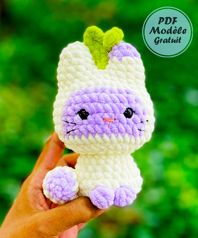 Petit chat Porte-clés Au Crochet Tuto Français (2)