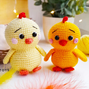 Poussin jaune facile PDF Amigurumi Patron Gratuit (1)