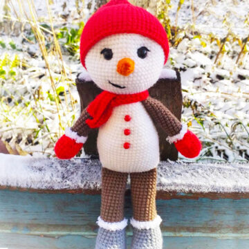 Grand bonhomme de neige Amigurumi PDF Patron Gratuit
