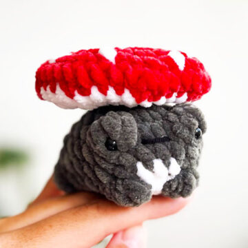 Grenouille Champignon au Crochet Modèle PDF Gratuit (3)