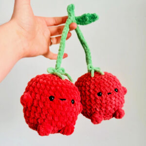 Modèle de Cerises pour Bébé au Crochet Étape par Étape (1)