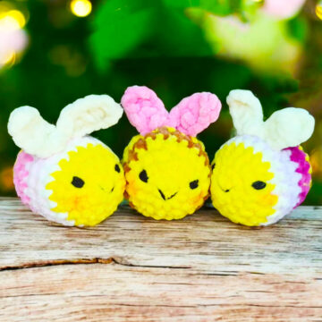 Modèle de Crochet d’abeille arc-en-ciel pour débutants (2)