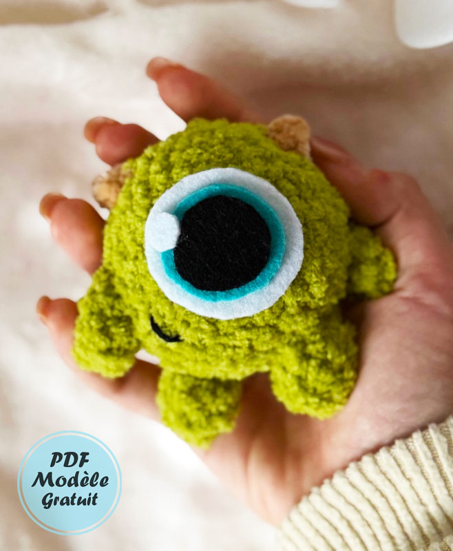 Petit Monstre vert Modèle d’amigurumi (2)