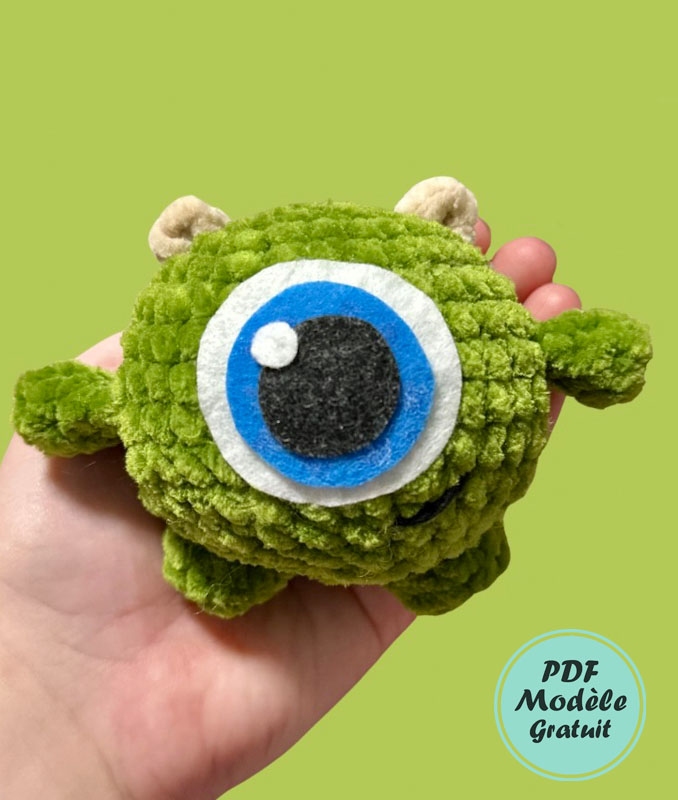 Petit Monstre vert Modèle d’amigurumi (3)