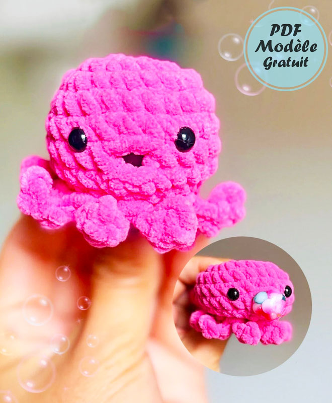 Pieuvre Chewing-gum Amigurumi Tuto Gratuit (3)