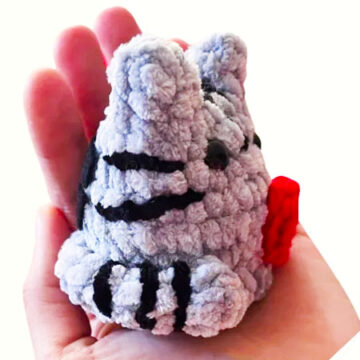 Pusheen le Chat Porte-clés au Crochet Modèle Gratuit (1)