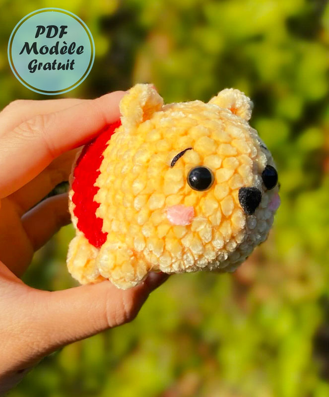 Amigurumi Winnie l'ourson PDF Patron Tuto Gratuit (2)