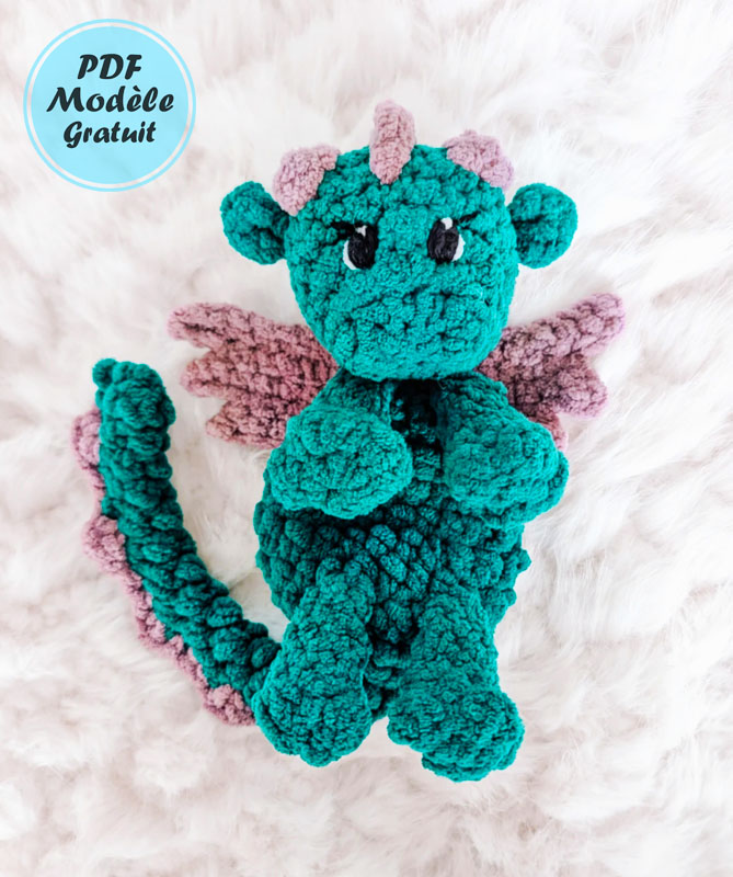 Dragon Doudou au Crochet Modèle Gratuit (2)