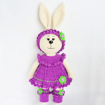 Lapin Latta en robe Amigurumi PDF Patron Gratuit (2)