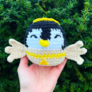 Ornement Petit Pingouin au Crochet Modèle Tuto Gratuit (1)