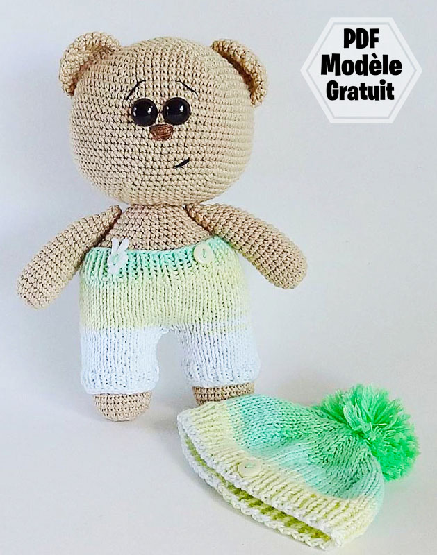 Ours en peluche débutant Amigurumi PDF Patron Gratuit (1)
