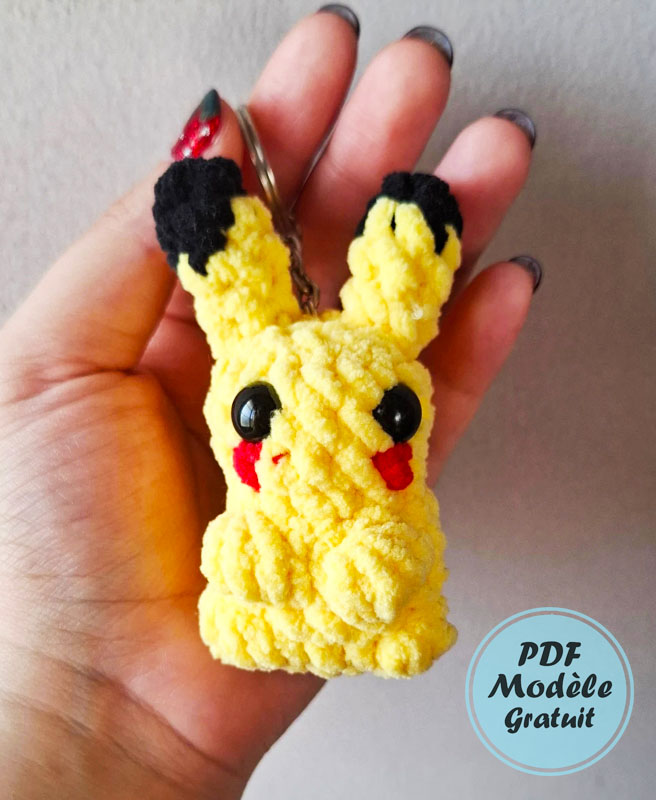Pikachu Porte-clés au Crochet PDF Tuto Gratuit (2)