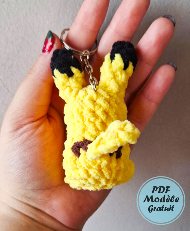Pikachu Porte-clés au Crochet PDF Tuto Gratuit (3)