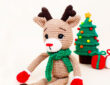 Renne avec écharpe et gants Amigurumi Patron Gratuit (1)