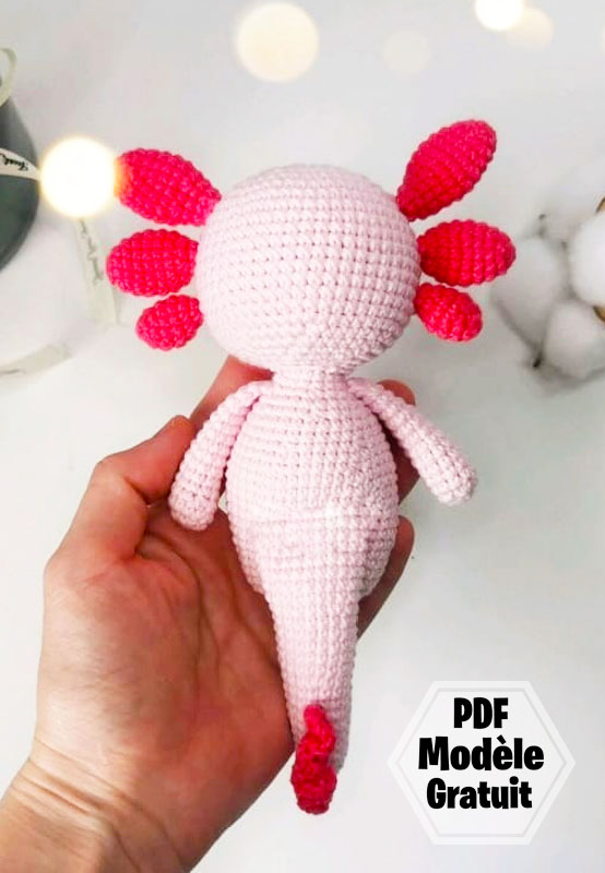 Axolotl Amigurumi PDF Patron Gratuit