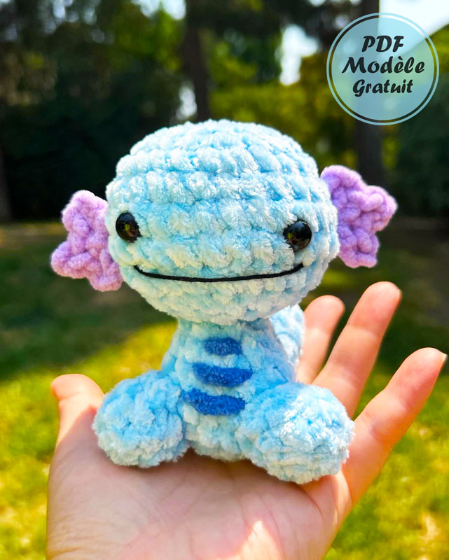 Axolotl Amigurumi PDF Patron Tuto Français (2)