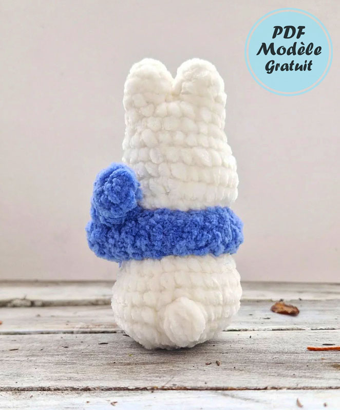Bonhomme de Neige Lapin Amigurumi Modèle PDF Gratuit (3)