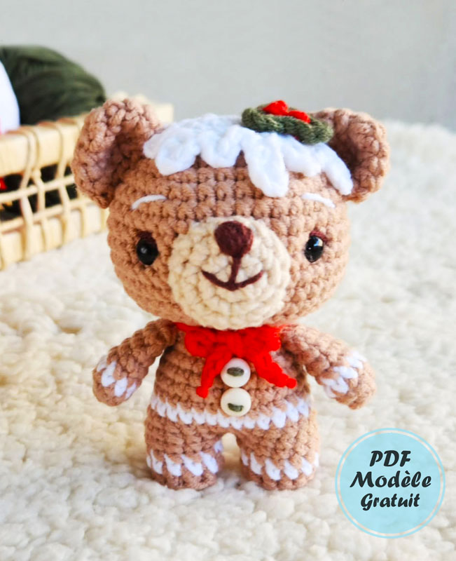 Ours Pain D’épices Amigurumi PDF Patron Gratuit (2)