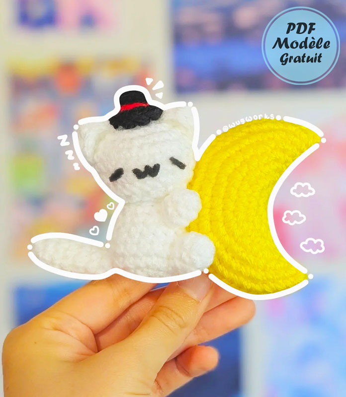 Lune Câline et Chat Coquin Modèle PDF Amigurumi (2)