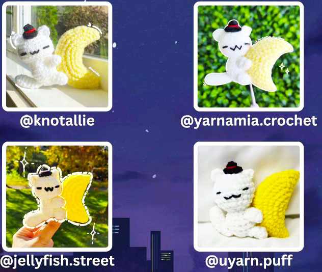 Lune Câline et Chat Coquin Modèle PDF Amigurumi 4