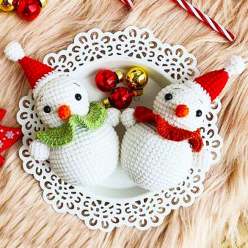 Amigurumi Bonhomme de neige Samie PDF Patron Gratuit (2)