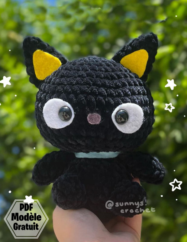Amigurumi Chat noir pour débutant PDF Patron Gratuit (3)
