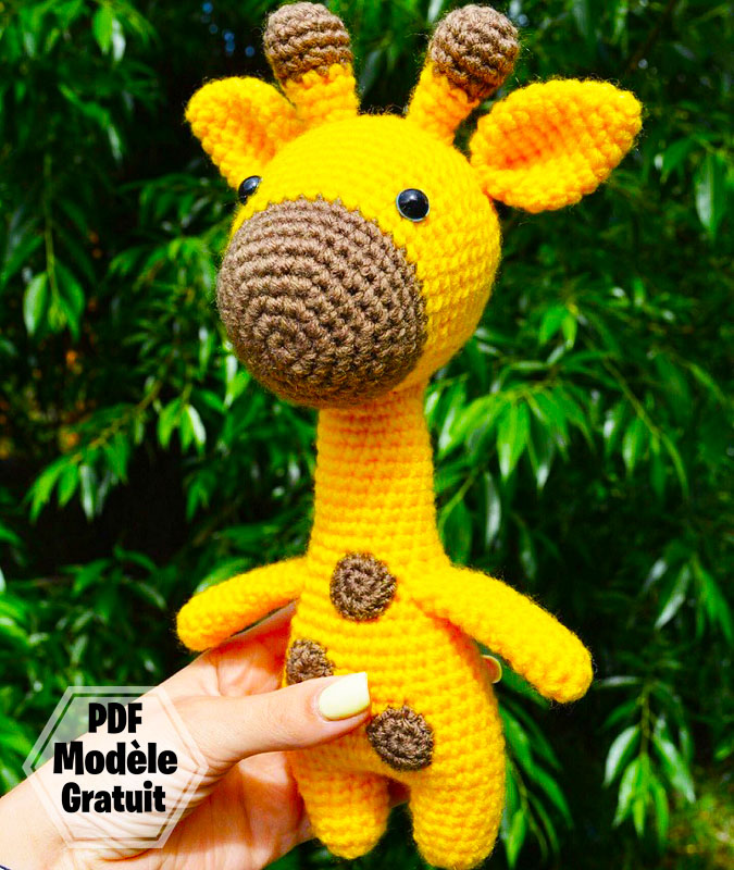 Amigurumi Girafe Merfin Patron PDF Gratuit au Crochet (1)