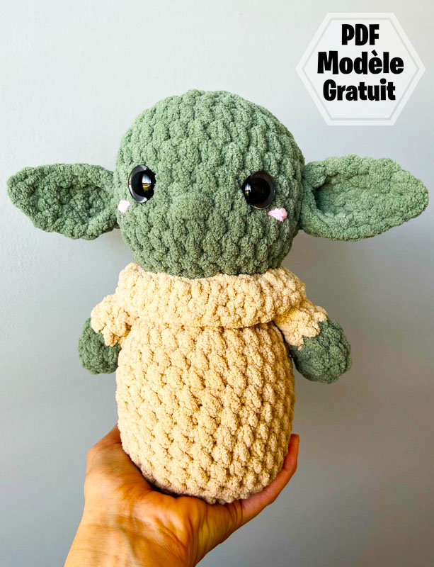 Amigurumi Peluche Bébé Yoda au Crochet PDF Gratuit (2)
