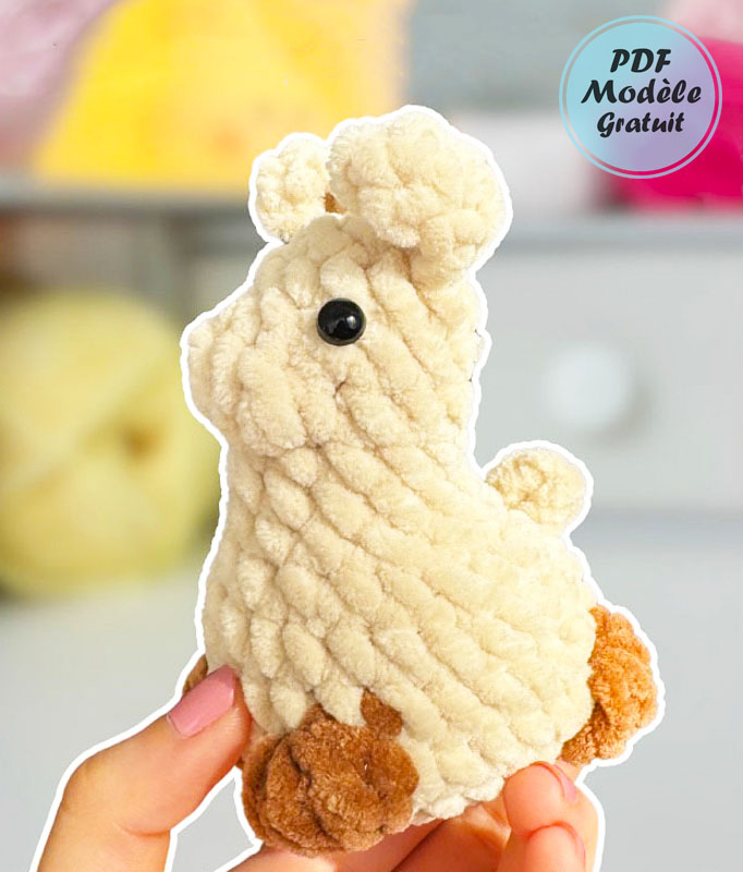 Lama au Crochet Sans Couture Modèle PDF Gratuit (2)