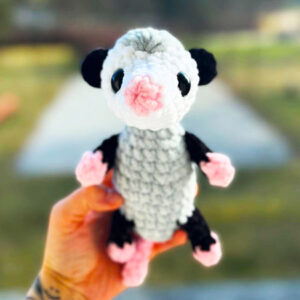 Opossum Souris au Crochet Modèle Souris Étape par Étape (1)