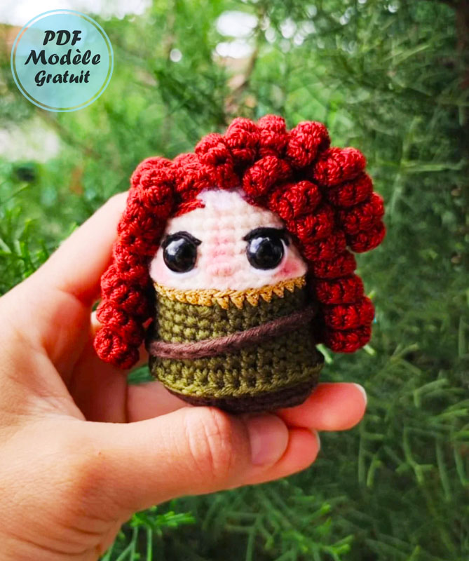 Princesse Mérida Poupée Amigurumi PDF Gratuit (2)