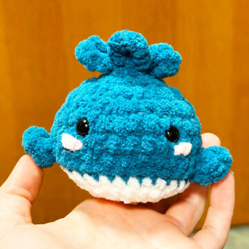 Bébé Bleu Baleine Amigurumi PDF Patron Gratuit (1)